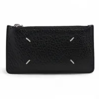 メゾンマルジェラ 4ステッチ レザー フォンポーチ ブラック ABランク