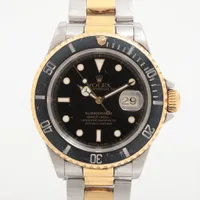ロレックス サブマリーナーデイト 16613 SS×YG AT ブラック文字盤