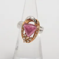 ノンブランド トルマリン ダイヤ Pt900×K18