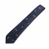 ヴィトン ネクタイ アニマル ブラゾン M97798 シルク ネクタイ MR3275 ネイビー