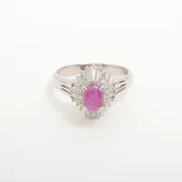 ノンブランド スタールビー ダイヤ Pt900