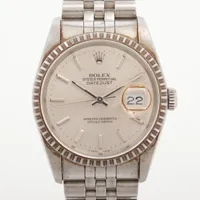 ロレックス デイトジャスト36 16220 SS AT シルバー文字盤