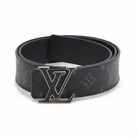 ヴィトン モノグラムエクリプスサンチュール M0157 PVC×レザー ベルト AC2281 95 ブラック