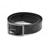 ヴィトン サンチュール リヴェルソ M9044 PVC×レザー ベルト CT3158 100 ブラック