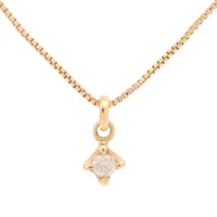 アガット ダイヤ K18(YG)