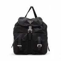 プラダ テスート ナイロン バックパック/リュック ブラック