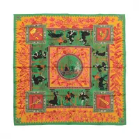 エルメス カレ90 MUSIQUE DES DIEUX 神々の音楽 シルク スカーフ