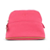 エルメス ボリードポーチミニミニ キャンバス ピンク シルバー金具