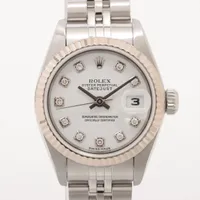 ロレックス レディ デイトジャスト 79174G SS×WG AT ホワイト文字盤