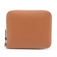 エルメス アザップコンパクト シルクイン ヴォーエプソン ゴールド シルバー金具