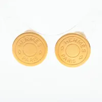 エルメス エクリプス GP ピアス(両耳用) オレンジ Aランクの買取参考