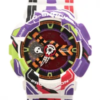 カシオ Gショック エヴァンゲリオン 30周年 コラボレーションモデル GA-110EVA30-7AJR SS×ラバー QZ デジタル文字盤