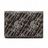 ベルルッティ カリグラフィ コアマキシ レザー カードケース ブラウン