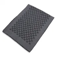 グッチ GG ウール マフラー グレー