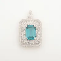 ノンブランド ブルートパーズ ダイヤ 750