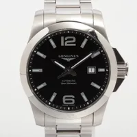 ロンジン コンクエスト SS AT ブラック文字盤