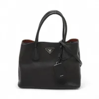 プラダ ヴィッテロダイノ レザー 2WAYハンドバッグ ブラック