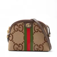 グッチ ジャンボGG オフィディア キャンバス ショルダーバッグ ベージュ