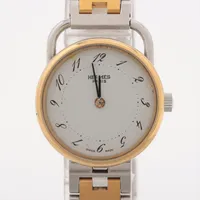 エルメス アルソー SS QZ ホワイト文字盤