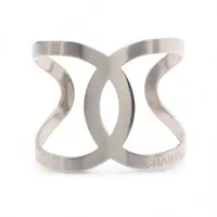 シャネル ココマーク メタル バングル B18V シルバー