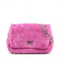 バレンシアガ モナコ パイル チェーンショルダーバッグ ピンク