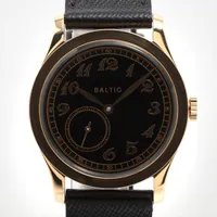 バルチック マイクロローター GP×革 AT ブラック文字盤