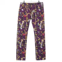 ヴェルサーチ コットン×ポリウレタン パンツ 31 マルチカラー