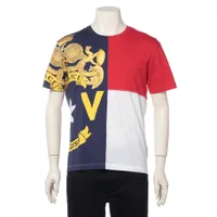 ヴェルサーチ コットン Tシャツ 18年 M マルチカラー