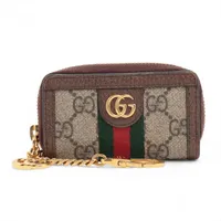 GUCCI ケース　キーケース　ホースビット グッチ ホースビット 671785 レザー キーケース ブラック SAランクの