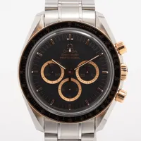 オメガ スピードマスター プロフェショナル アポロ15号 35周年記念 3366.51 SS×PG 手巻き ブラック文字盤