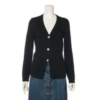 シャネル ココボタン カシミヤ カーディガン 09A 34 ブラック