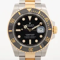 ロレックス サブマリーナーデイト 116613LN SS×YG AT ブラック文字盤