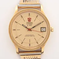オメガ エレクトロニック YG QZ シャンパン文字盤
