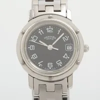 エルメス クリッパー CL4.210 SS QZ ブラック文字盤