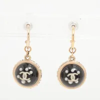 【riページ】美品✨シャネル ピアス ココマーク ラインストーン 片耳 CHANEL ピアス ラインストーン ココマーク