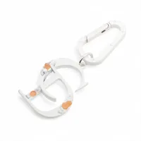 ディオール×ダニエル・アーシャム CDロゴ メタル キーリング ホワイト