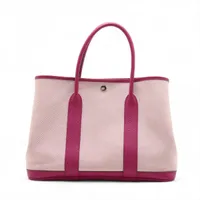 エルメス ガーデンパーティ36 PM トワルアッシュ ローズパープル シルバー金具