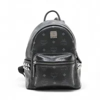 MCM ヴィセトス レザー バックパック/リュック ブラック