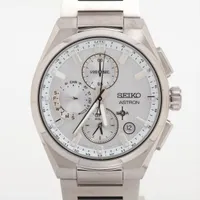 セイコー アストロン ネクスター セイコーグローバルブランドコアショップ専用モデル SBXC159 TI ソーラー シルバー文字盤