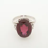 ノンブランド ガーネット ダイヤ Pt900