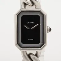 シャネル プルミエールS H0452 SS QZ ブラック文字盤