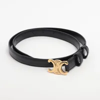 セリーヌ トリオンフ レザー カチューシャ ブラウン ABランクの買取