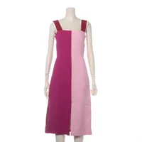 ドルチェ&ガッバーナ ウール ノースリーブワンピース 38 ピンク