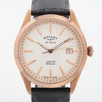 ロータリー SS×社外革 AT シルバー文字盤