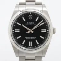 ロレックス オイスターパーペチュアル41 124300 SS AT ブラック文字盤