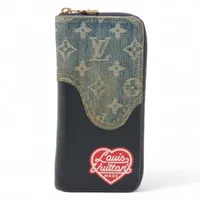 ルイヴィトン LOUIS VUITTON ポルトフォイユ・ミュルティプル  M81108 モノグラム・ストライプ NIGOコラボ ハート 札入れ 2つ折り財布 モノグラムキャンバス ブラウン 未使用 ヴィトン×NIGO モノグラム ストライプ ポルトフォイユ・ミュルティブル