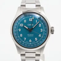 オリス ポインターデイト SS AT ブルー文字盤