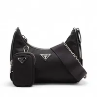 プラダ テスート ナイロン 2WAYショルダーバッグ ブラック