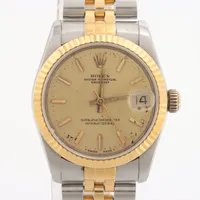 ロレックス デイトジャスト31 68273 SS×YG AT シャンパン文字盤