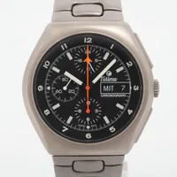 チュチマ ミリタリークロノグラフ TI AT ブラック文字盤